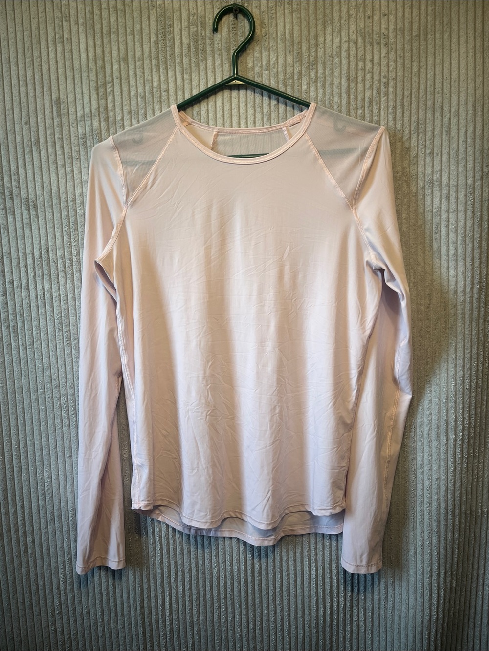 lululemon athletica Light Pink Long Sleeve Performance Tee 10